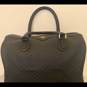 Vintage Gucci Micro GG Black Boston bag-